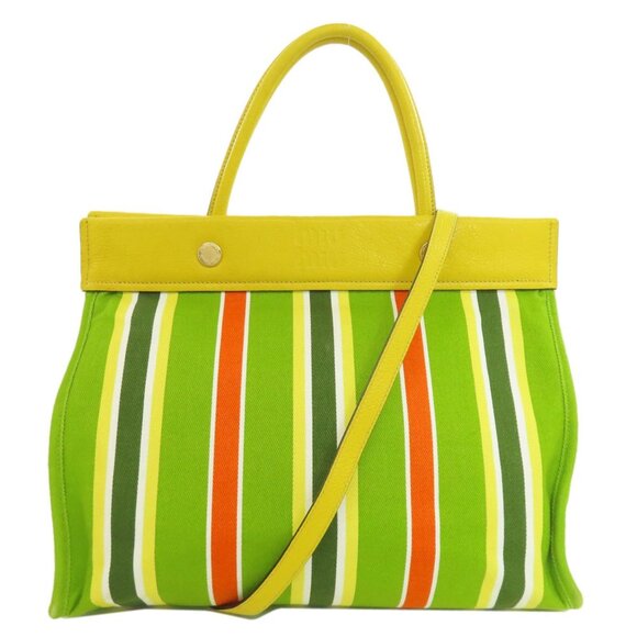 MIU MIU Yellow Tote Bag - Picture 1 of 11